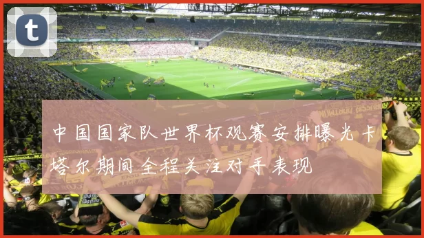 中国国家队世界杯观赛安排曝光卡塔尔期间全程关注对手表现